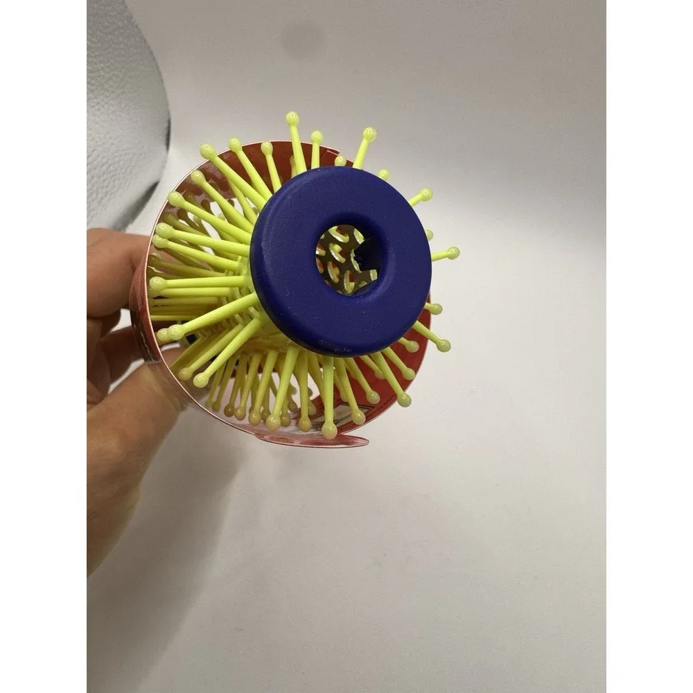 Conair Air Blast quick blow-dry Travel Size round hair brush in neon yellow 2015
